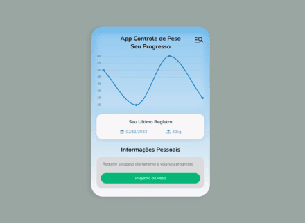 App monitoramento de peso